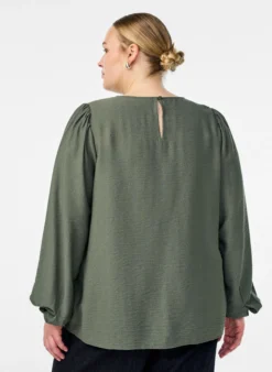 Langärmlige Bluse aus Viskose