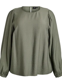 Langärmlige Bluse aus Viskose