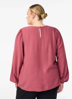 Langärmlige Bluse aus Viskose
