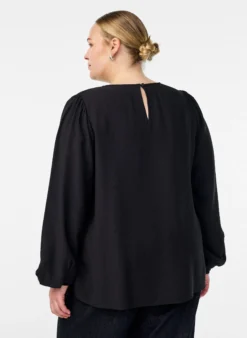 Langärmlige Bluse aus Viskose