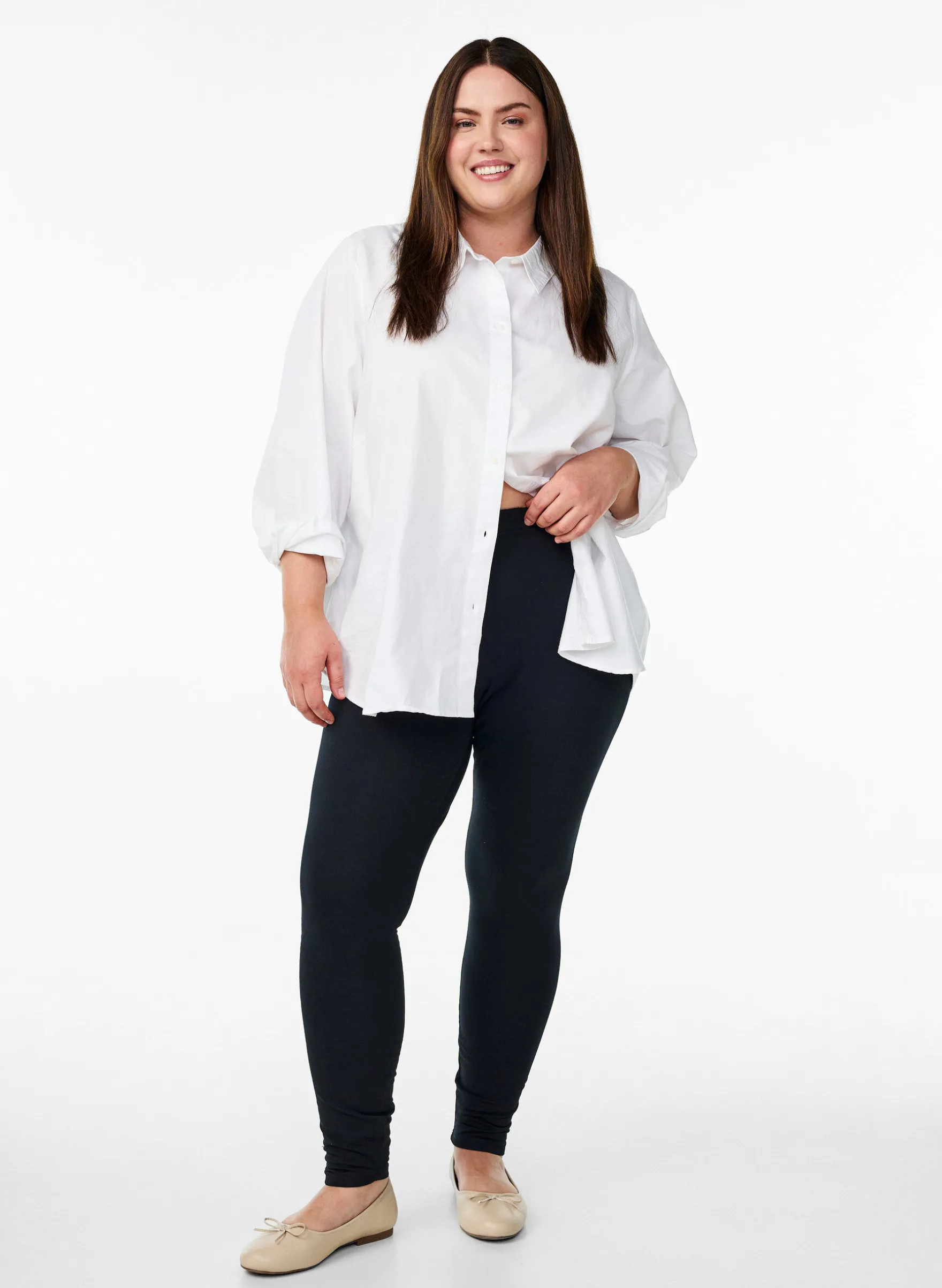 Leggings aus Baumwolle mit Futter