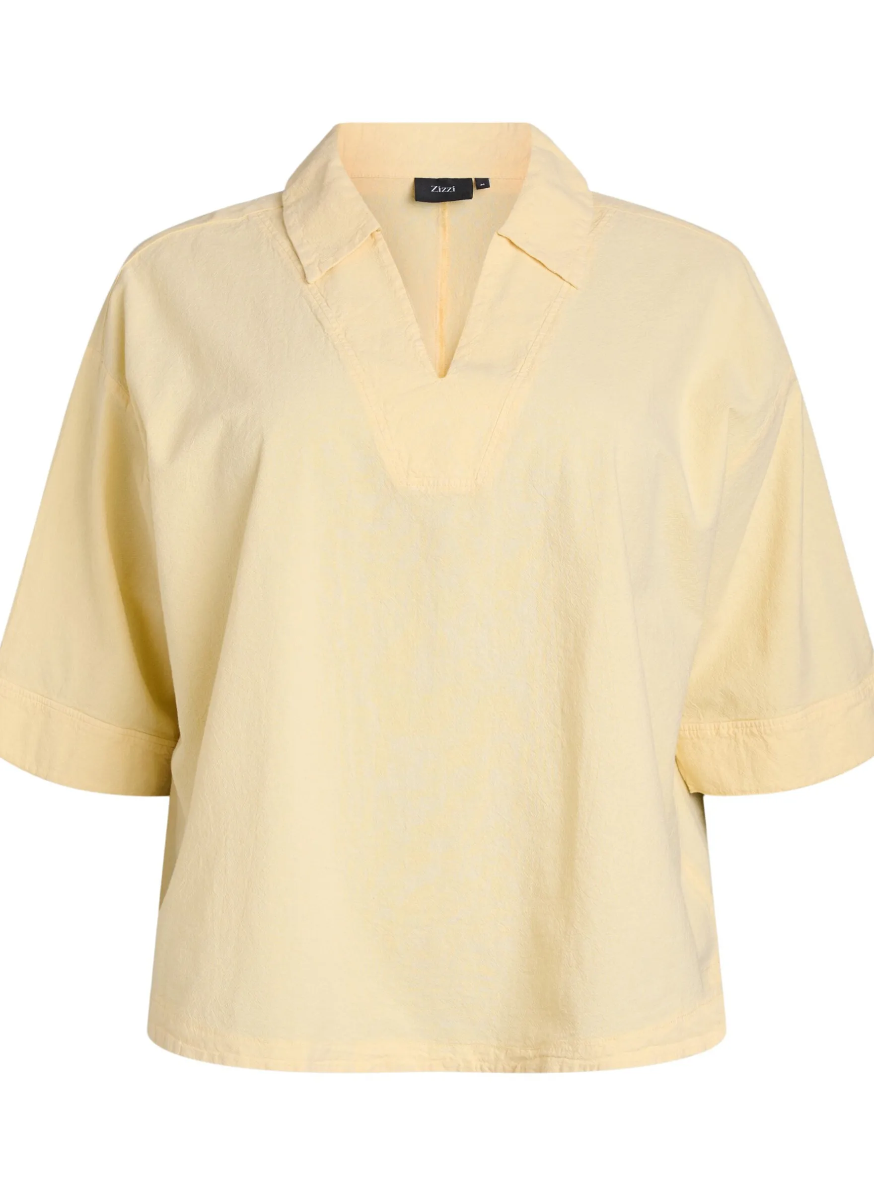 Lockere Bluse mit Kragen und 1/2 Ärmeln