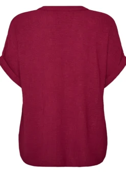 Lockere Bluse mit kurzen Ärmeln