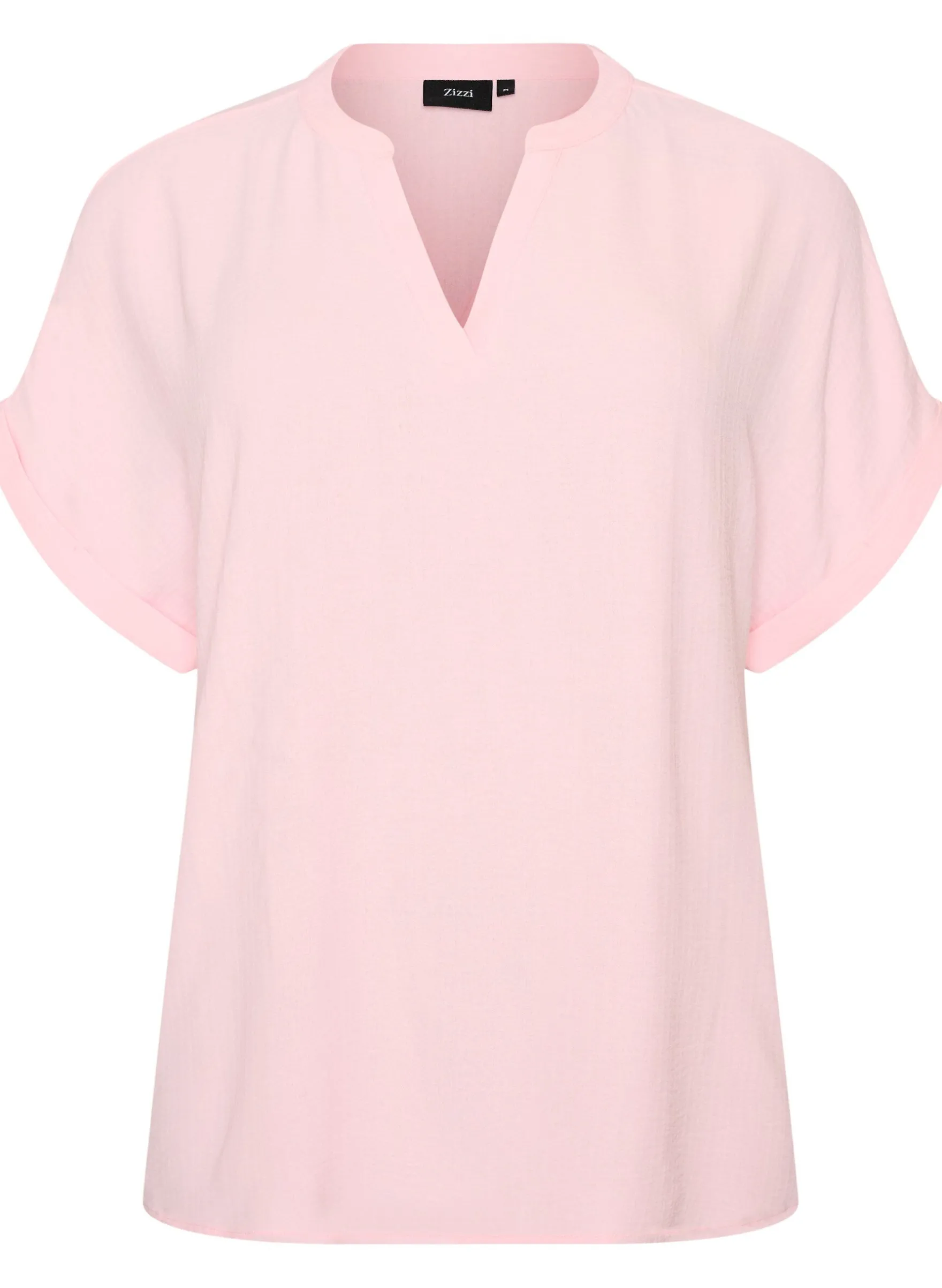 Lockere Bluse mit kurzen Ärmeln