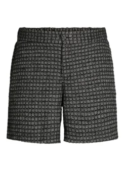 Lockere Bouclé-Shorts mit Taschen