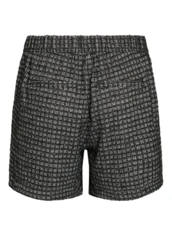 Lockere Bouclé-Shorts mit Taschen