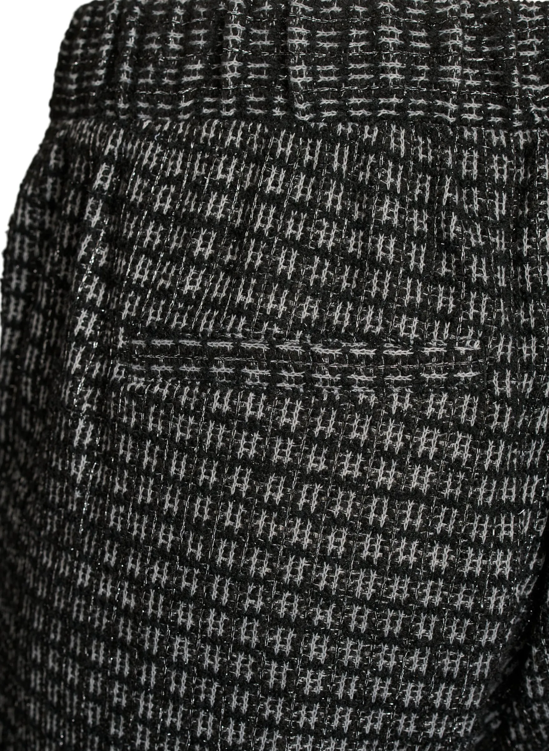 Lockere Bouclé-Shorts mit Taschen