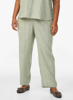 Lockere Hose aus Leinen und Viskose