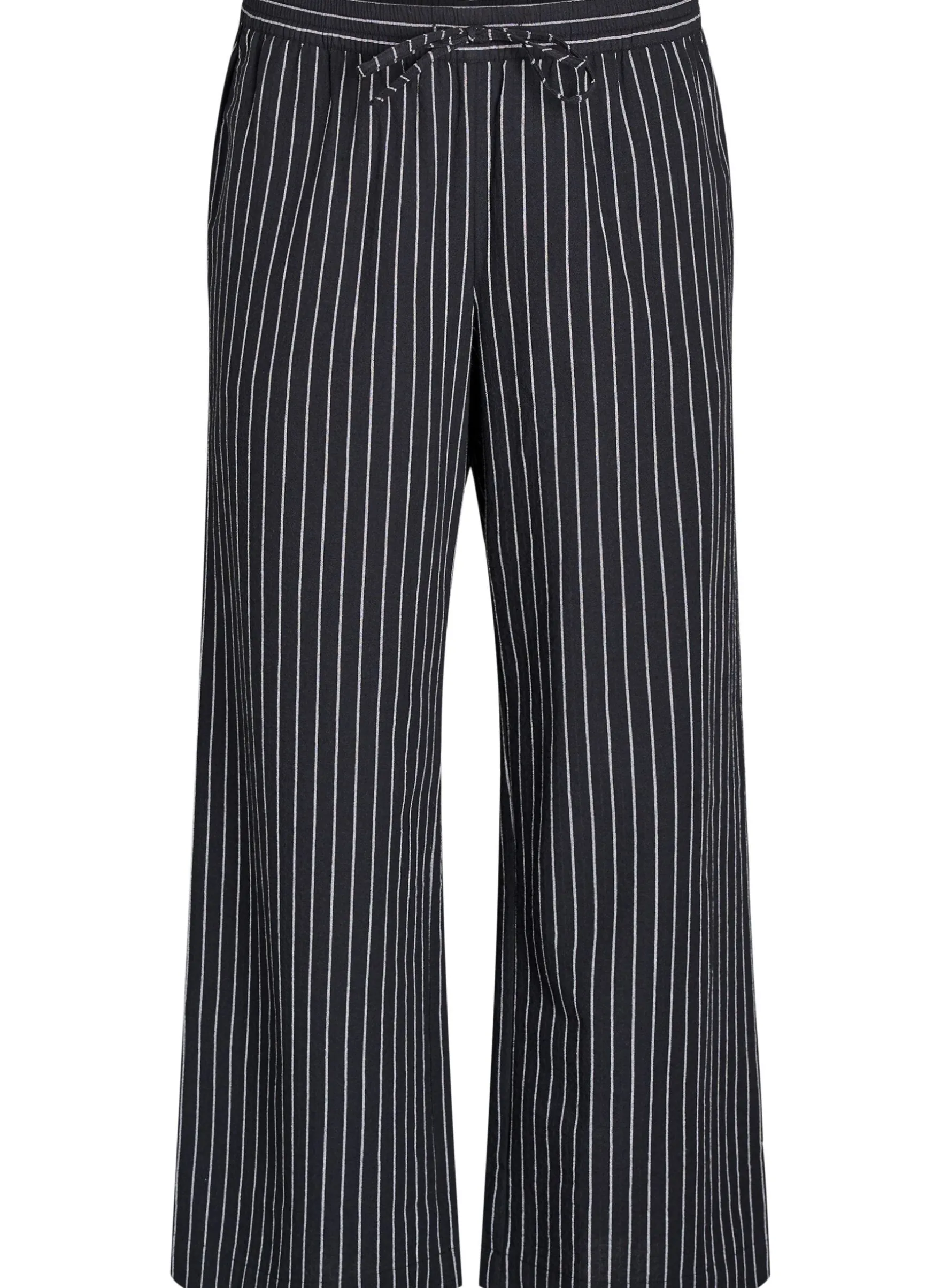 Lockere Hose mit hohem Bund und Taschen