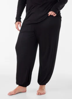Lockere Pyjamahose aus Viskose mit elastischem Bund