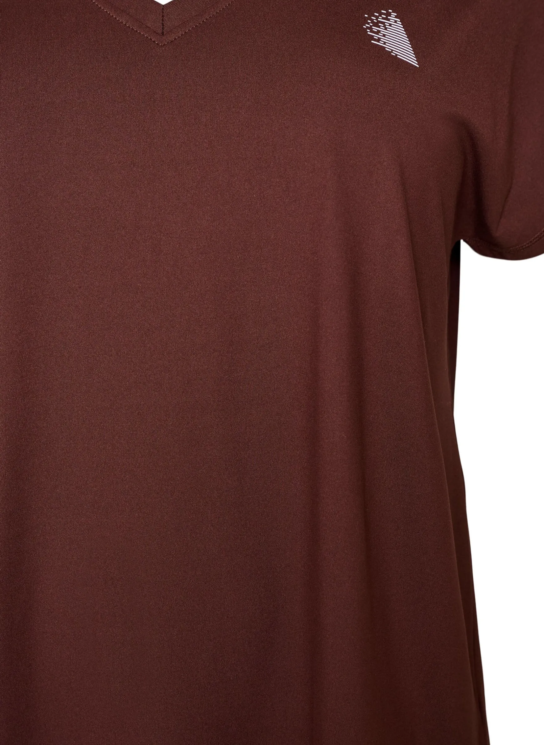 Lockeres Trainings-T-Shirt mit V-Ausschnitt