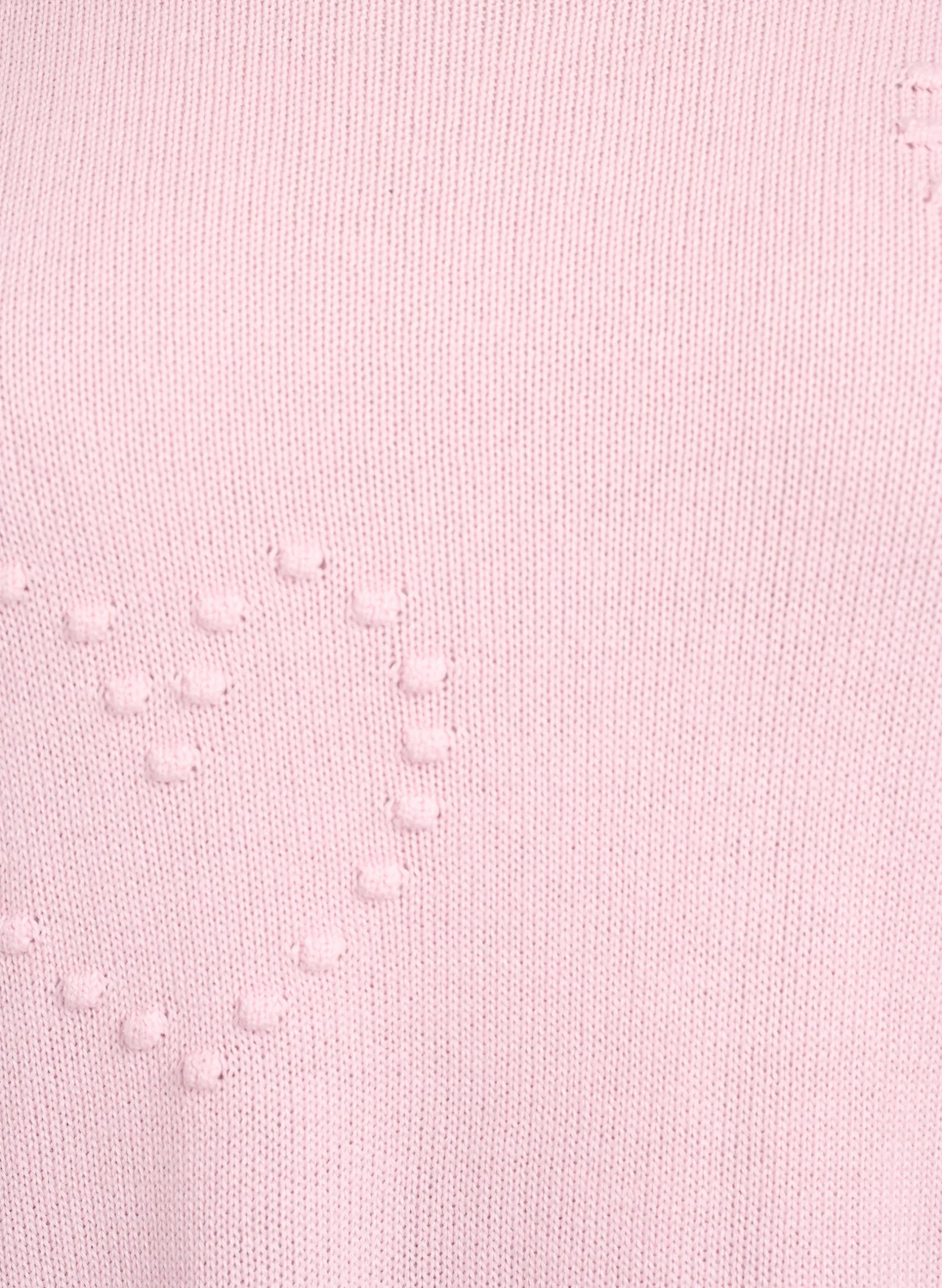 Lockere Strickbluse mit Herzmuster
