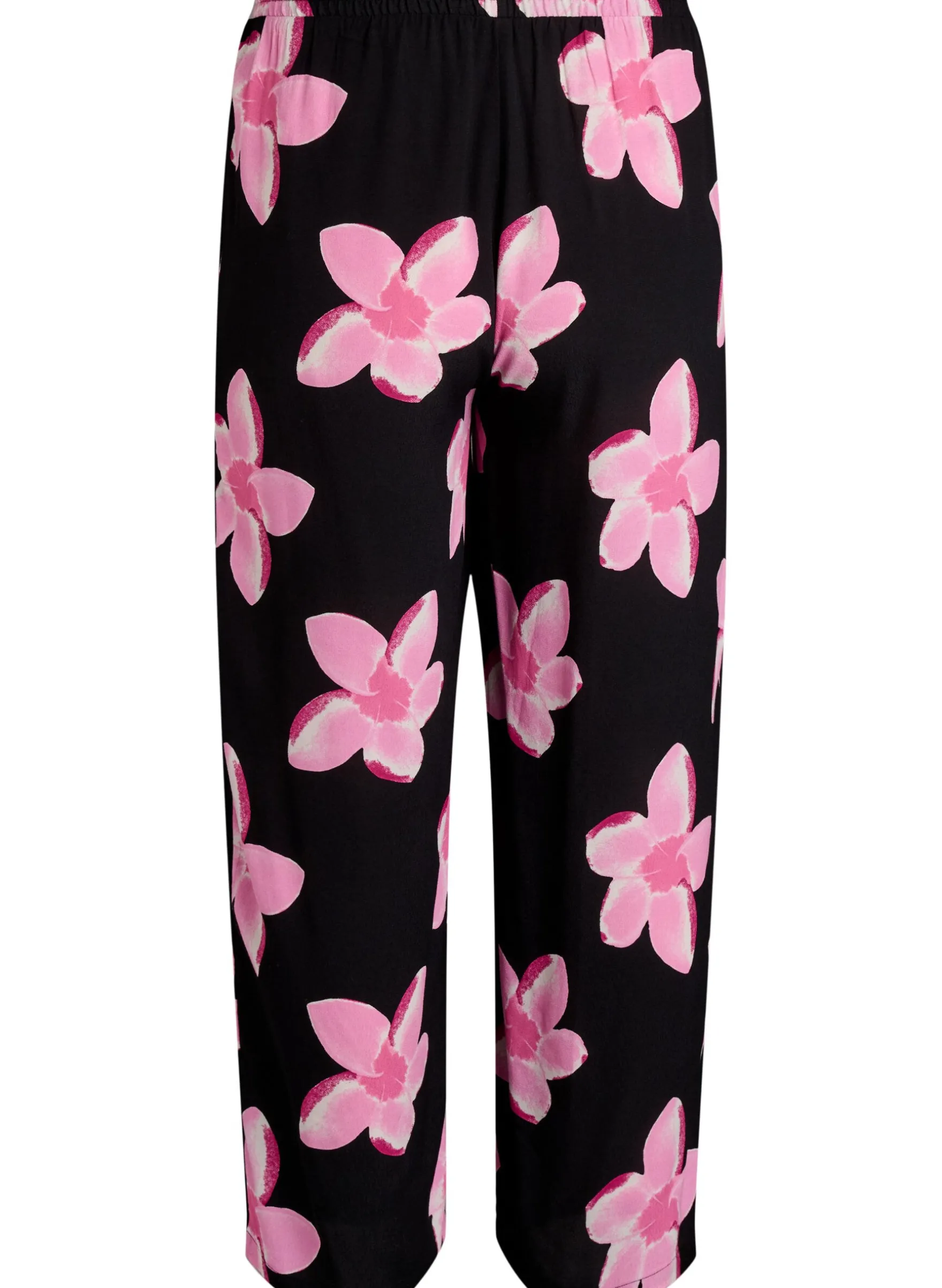 Lockere Viskosehose mit Print