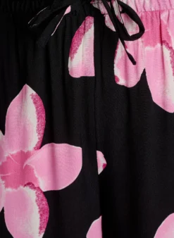 Lockere Viskosehose mit Print