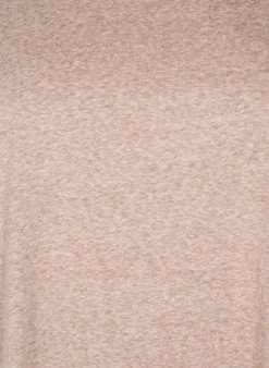 Melange T-Shirt mit kurzen Ärmeln
