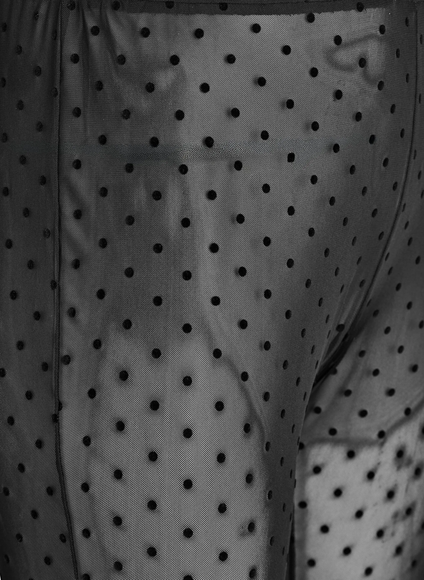 Mesh-Leggings mit Velourspunkten