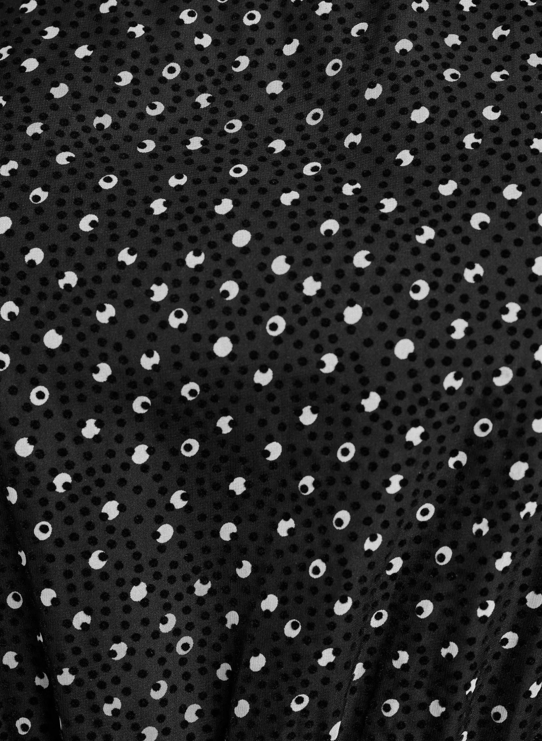Midikleid aus Chiffon mit Punktmuster