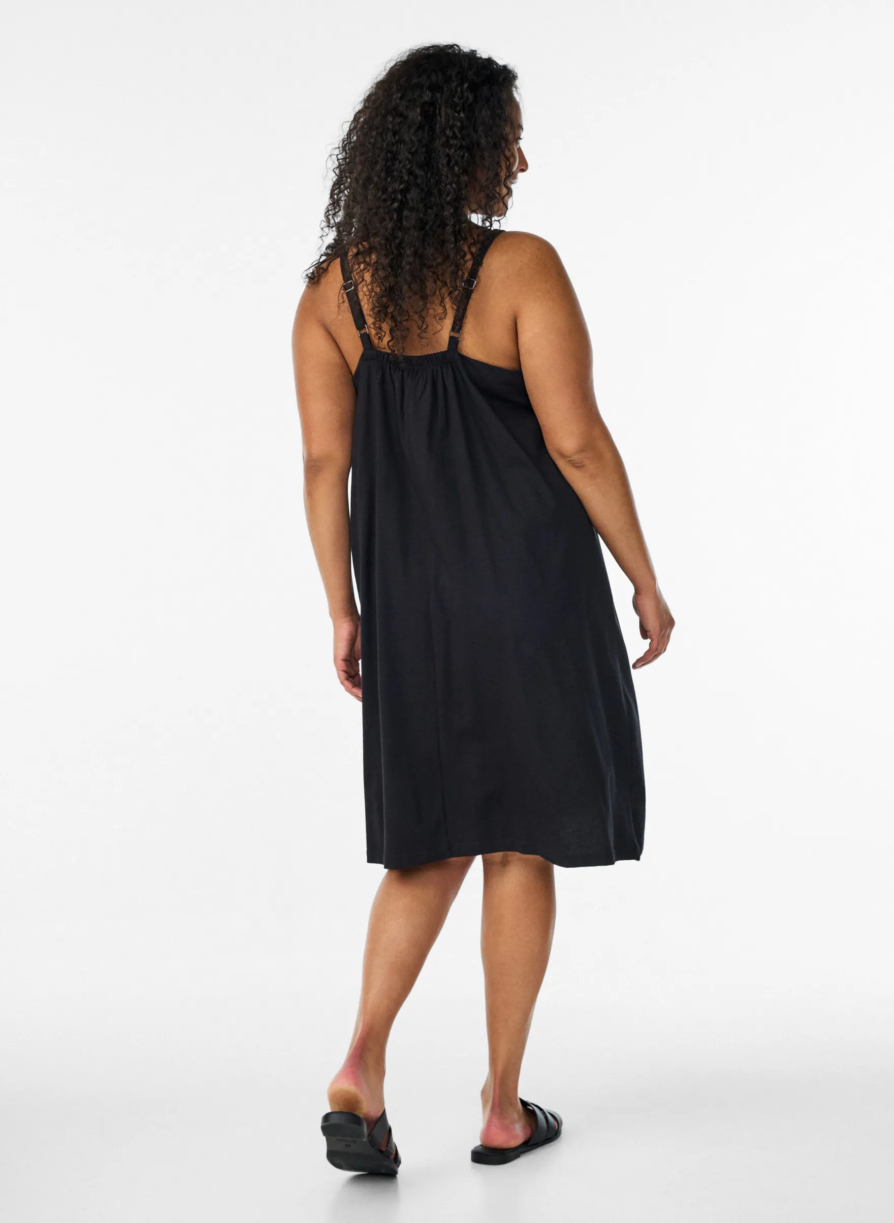 Midi-Trägerkleid aus Bio-Baumwolle