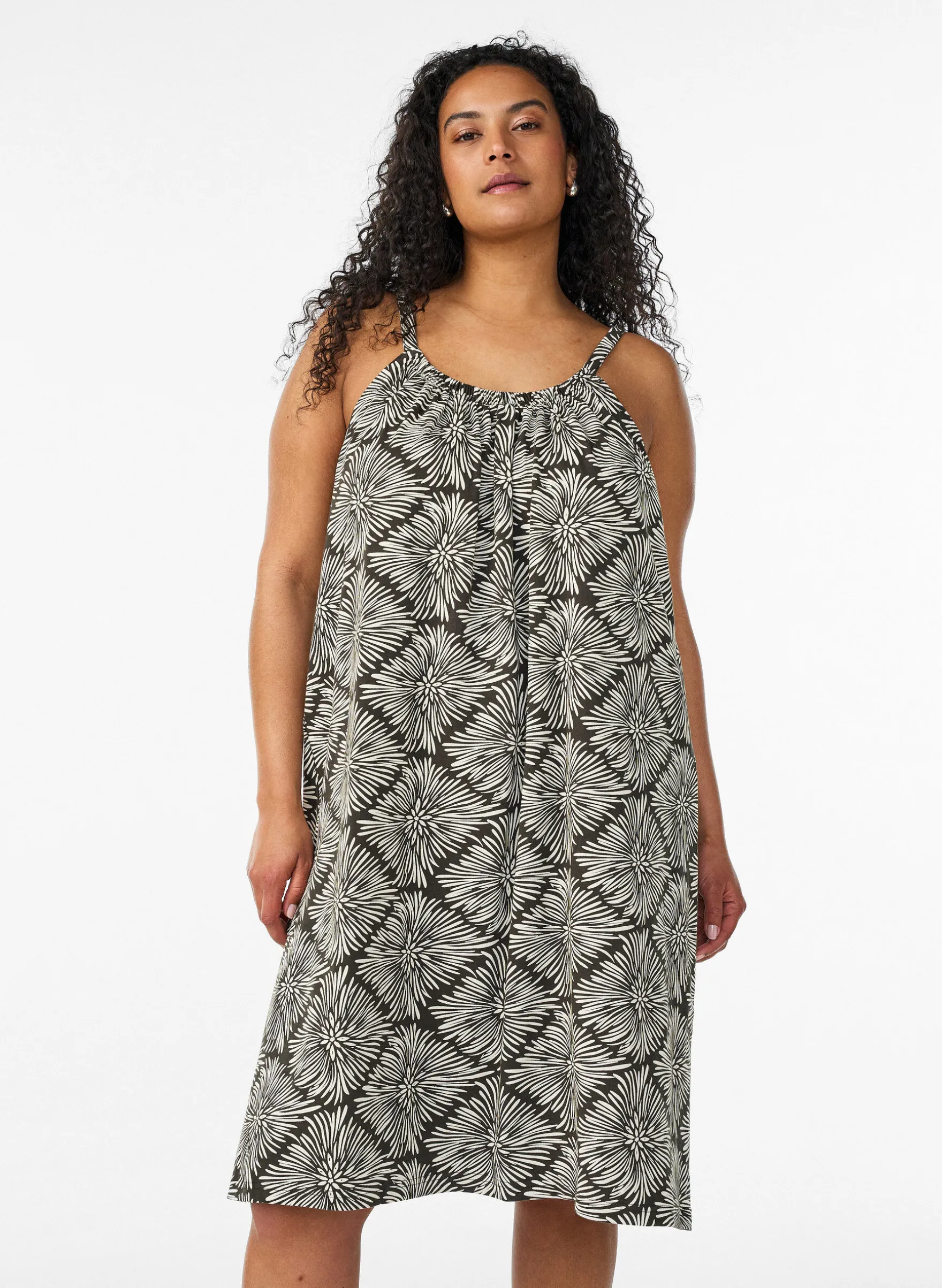 Midi-Trägerkleid aus Bio-Baumwolle