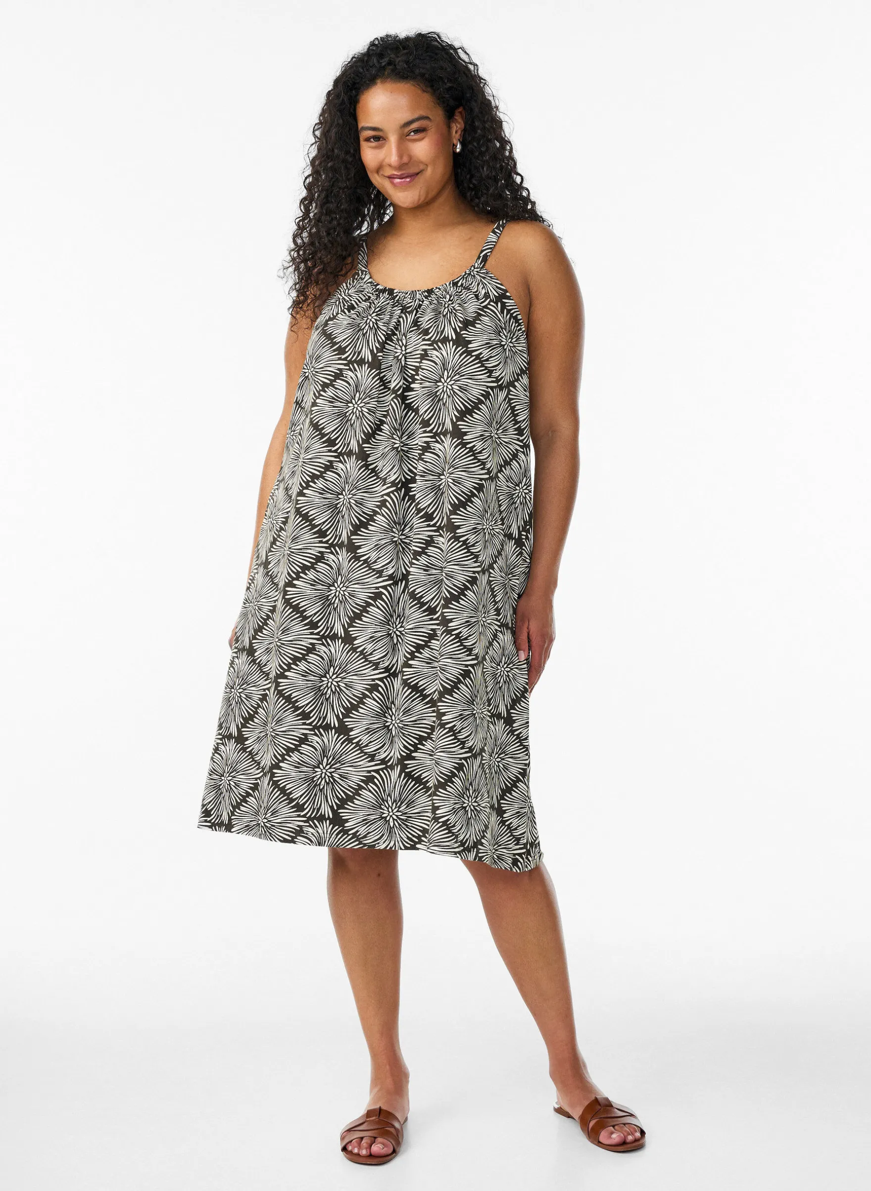 Midi-Trägerkleid aus Bio-Baumwolle