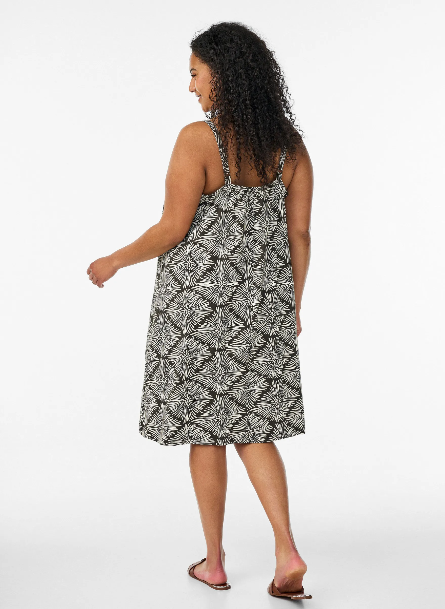 Midi-Trägerkleid aus Bio-Baumwolle