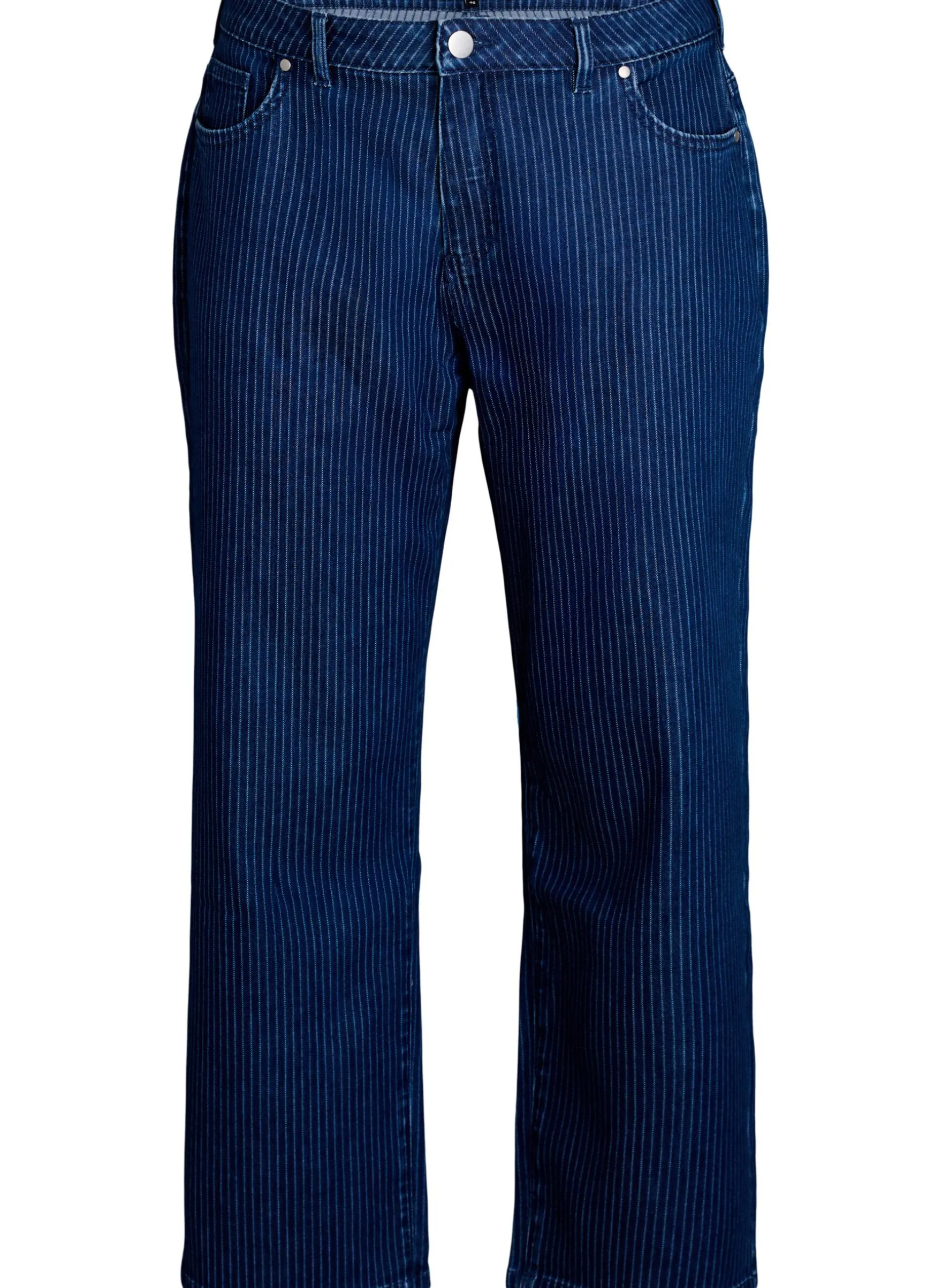 Nadelstreifen-Jeans Kiana mit gerader Passform