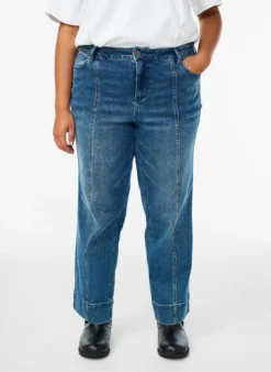 Nadelstreifen-Kiana-Jeans mit markanten Nähten