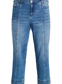 Nadelstreifen-Kiana-Jeans mit markanten Nähten