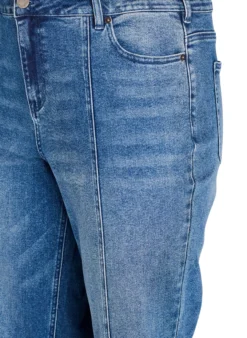 Nadelstreifen-Kiana-Jeans mit markanten Nähten