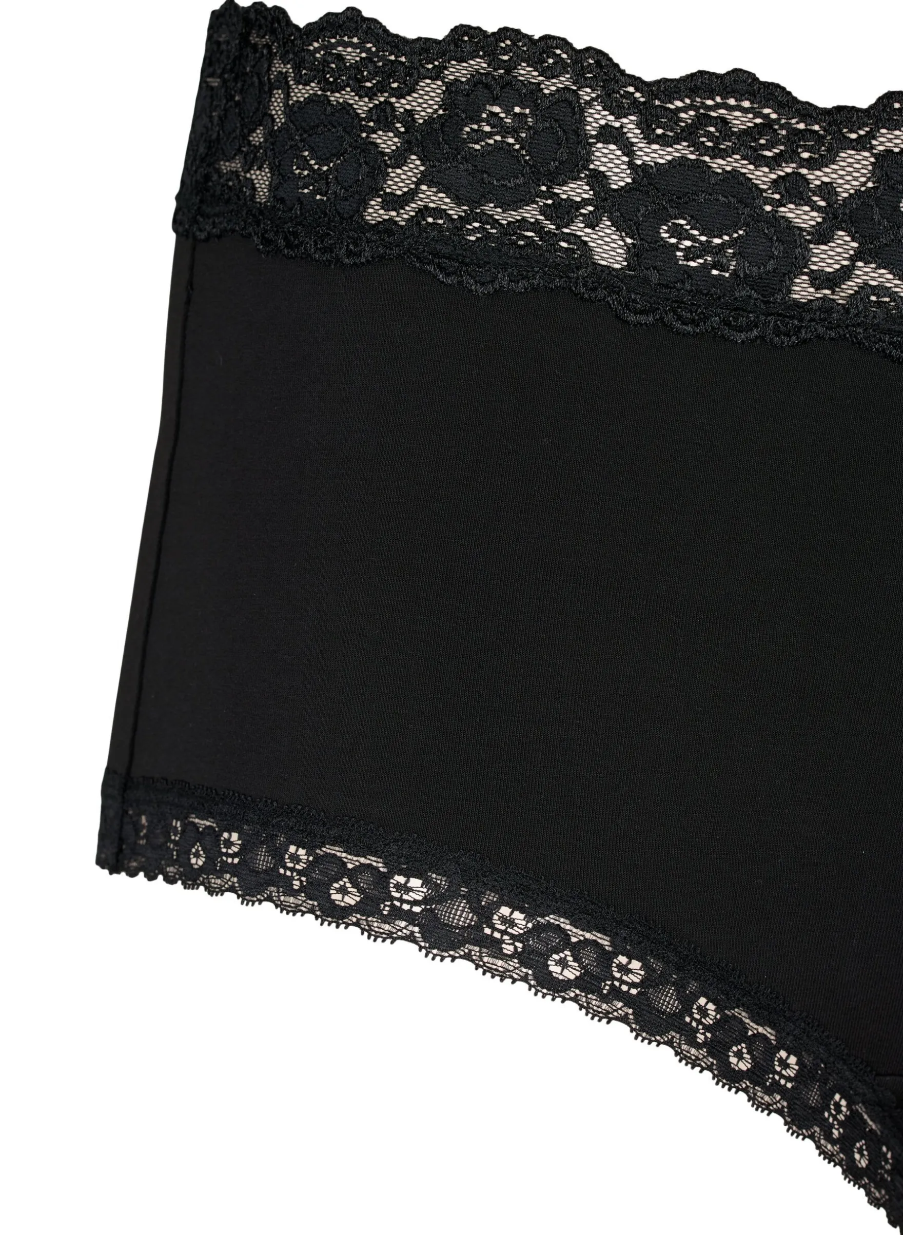 2-pack Hipster mit Spitzenbesatz und einer hohen Taille