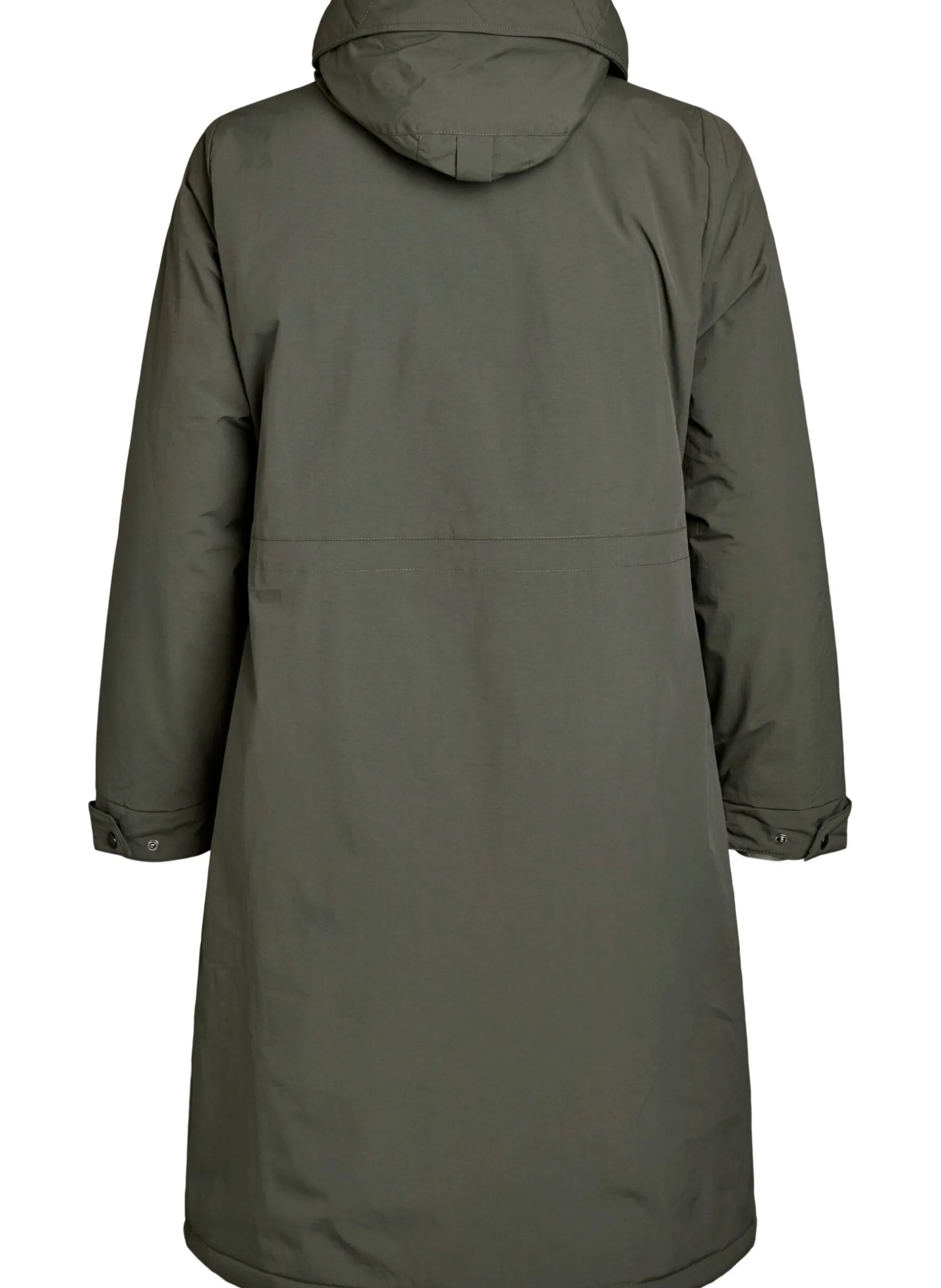 Parka mit Kapuze und verstellbarer Taille