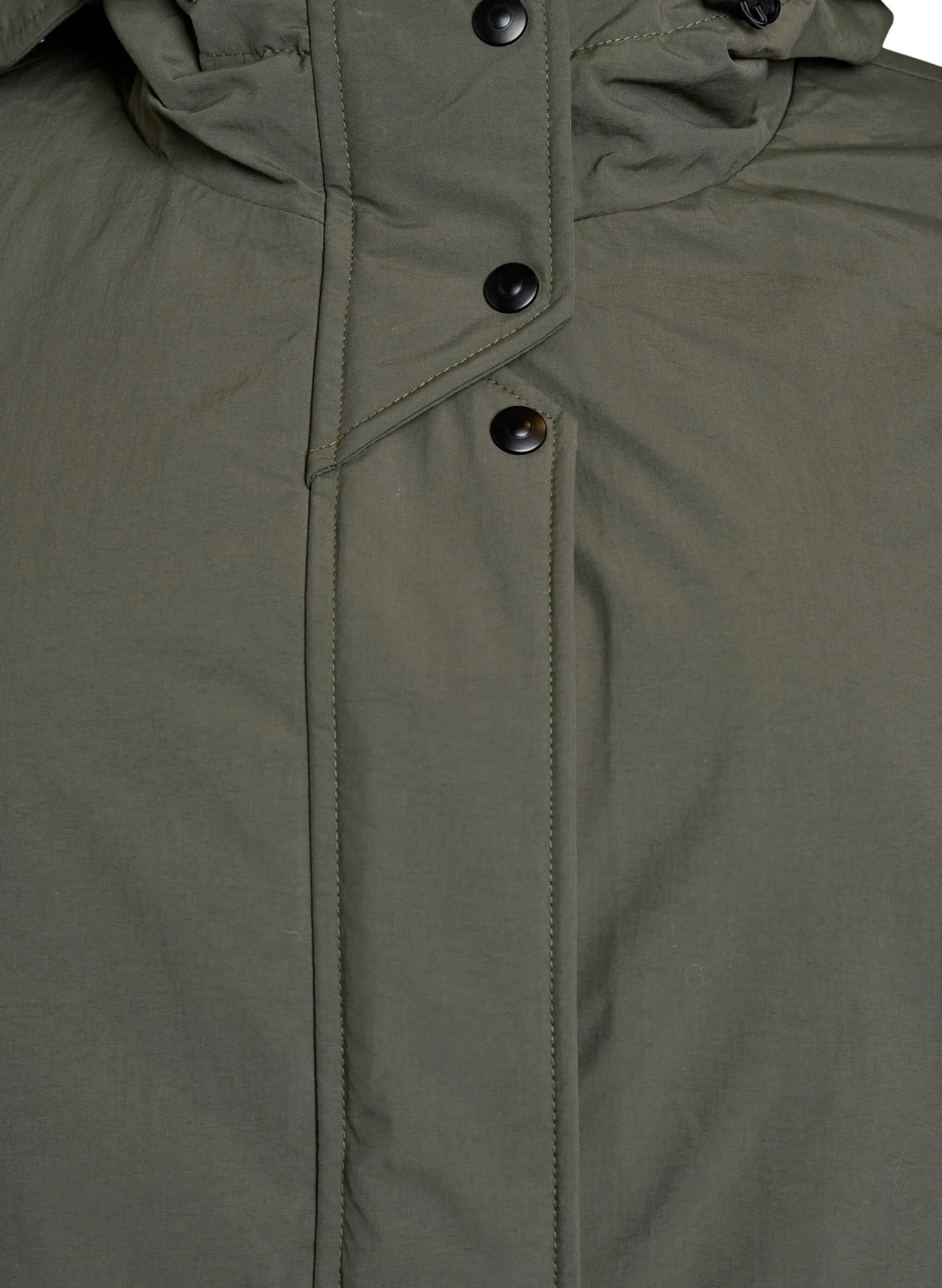 Parka mit Kapuze und verstellbarer Taille