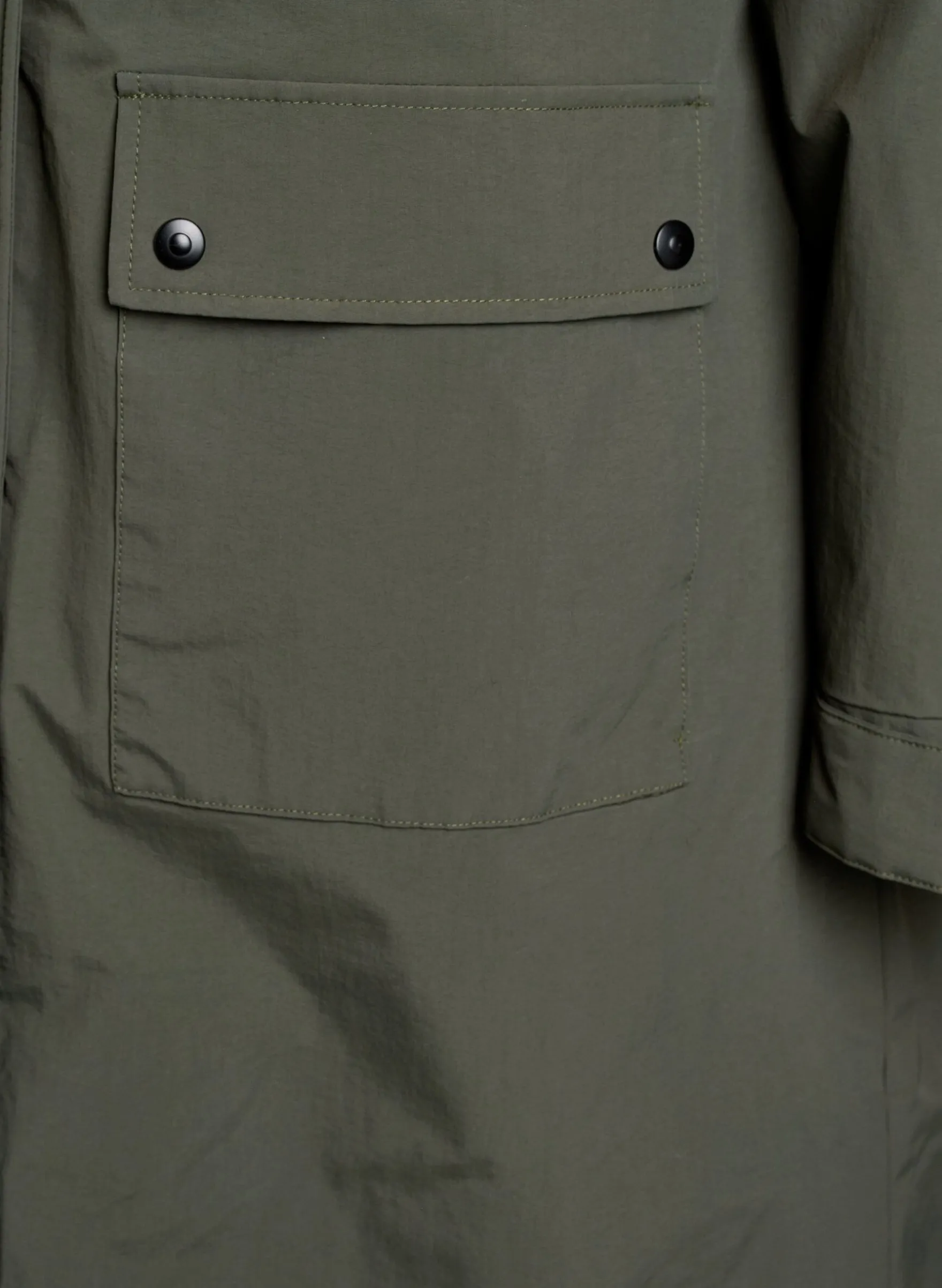 Parka mit Kapuze und verstellbarer Taille