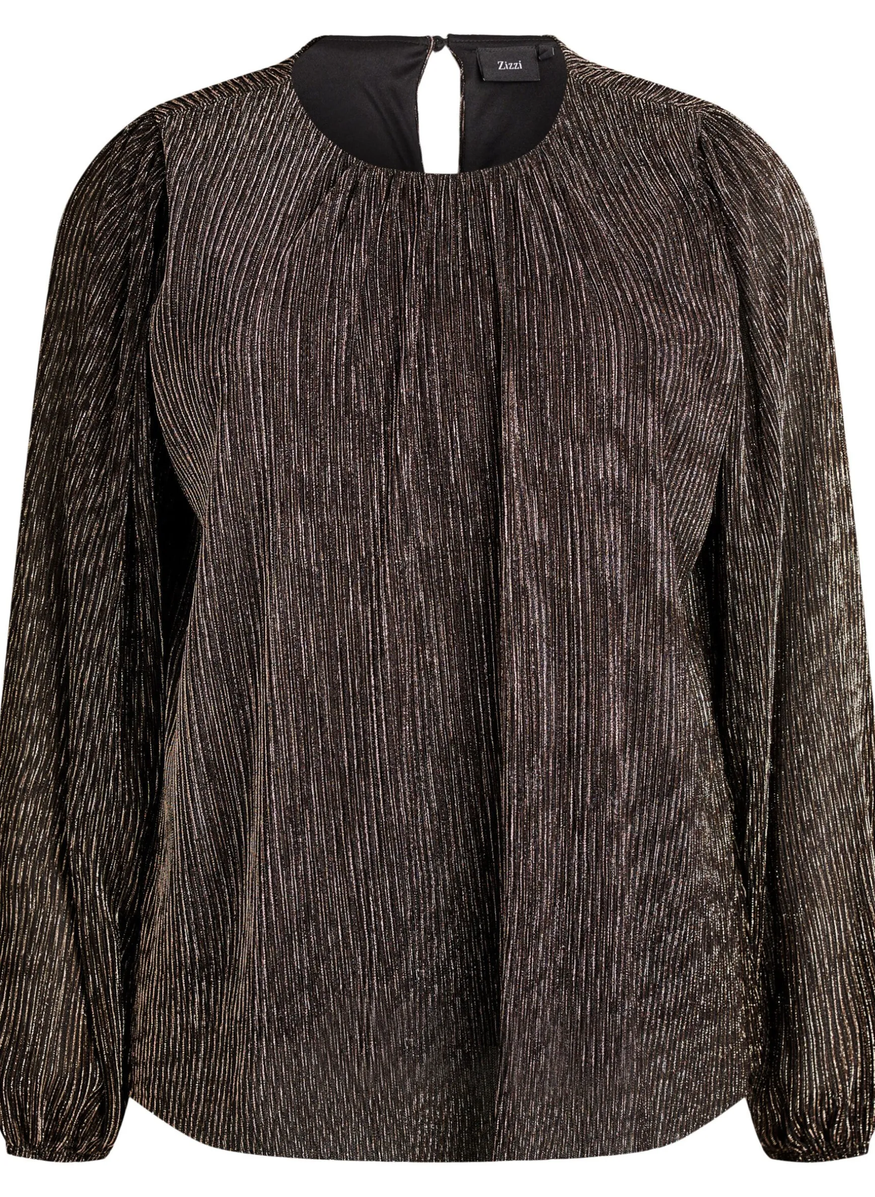 Partybluse mit Glitzerstreifen und langen Ärmeln