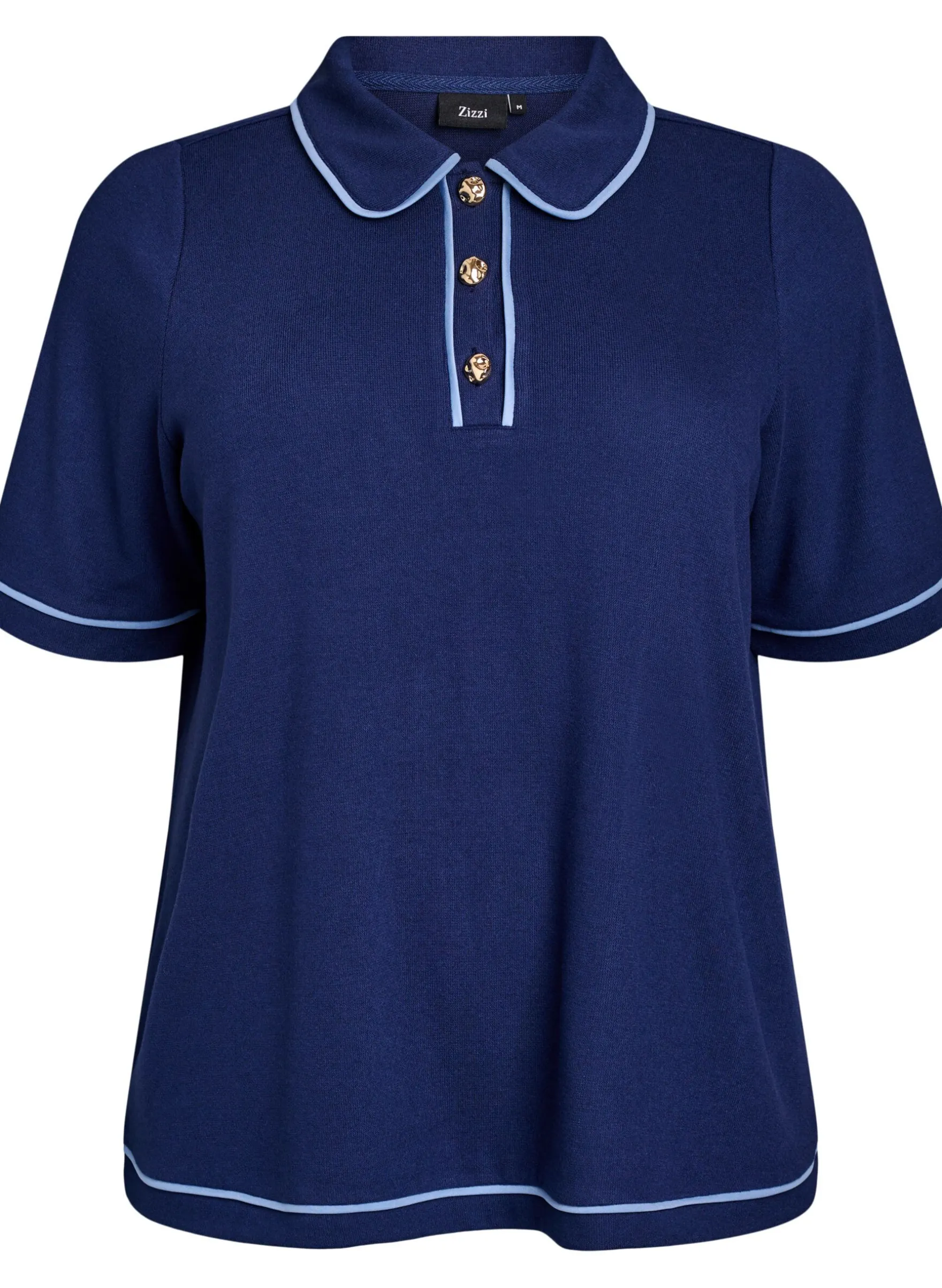Poloshirt aus Jersey mit kontrastierenden Besätzen