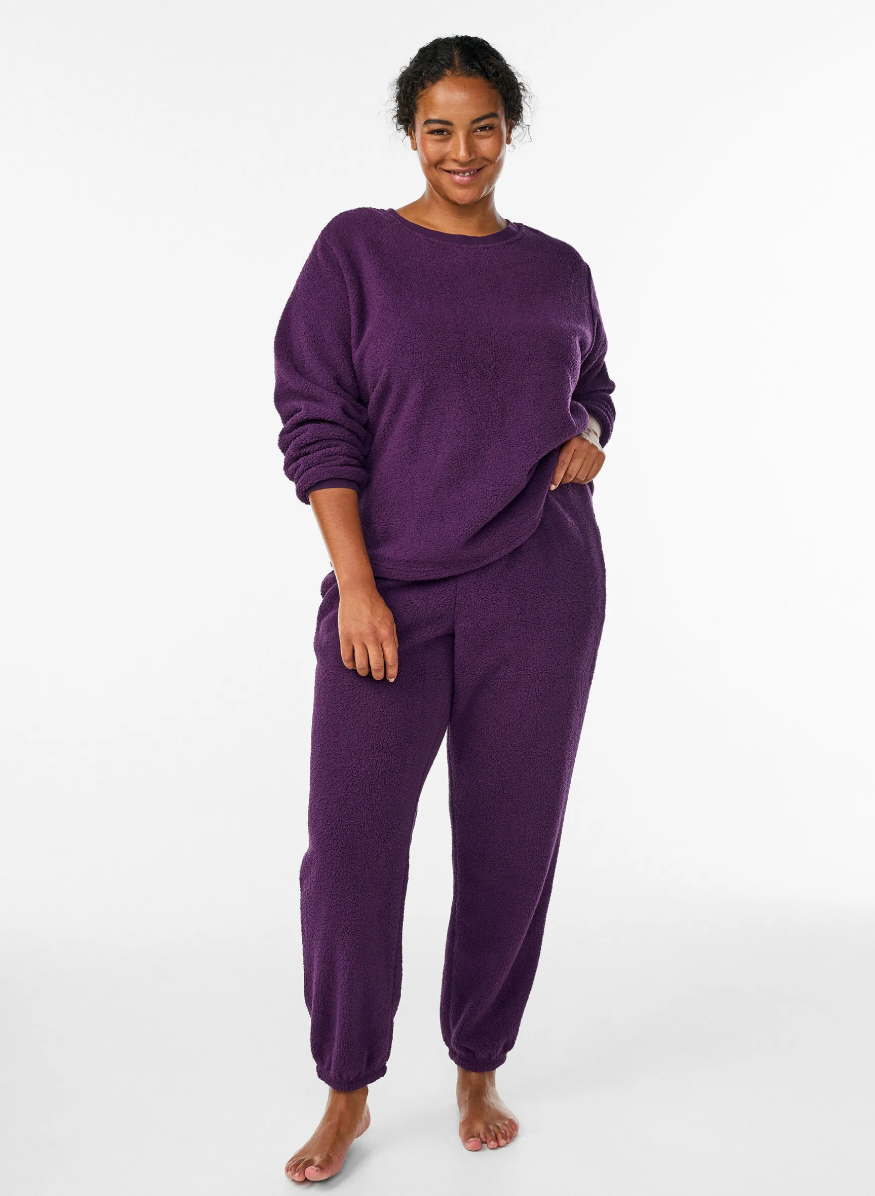 Pullover aus weichem Teddyfleece