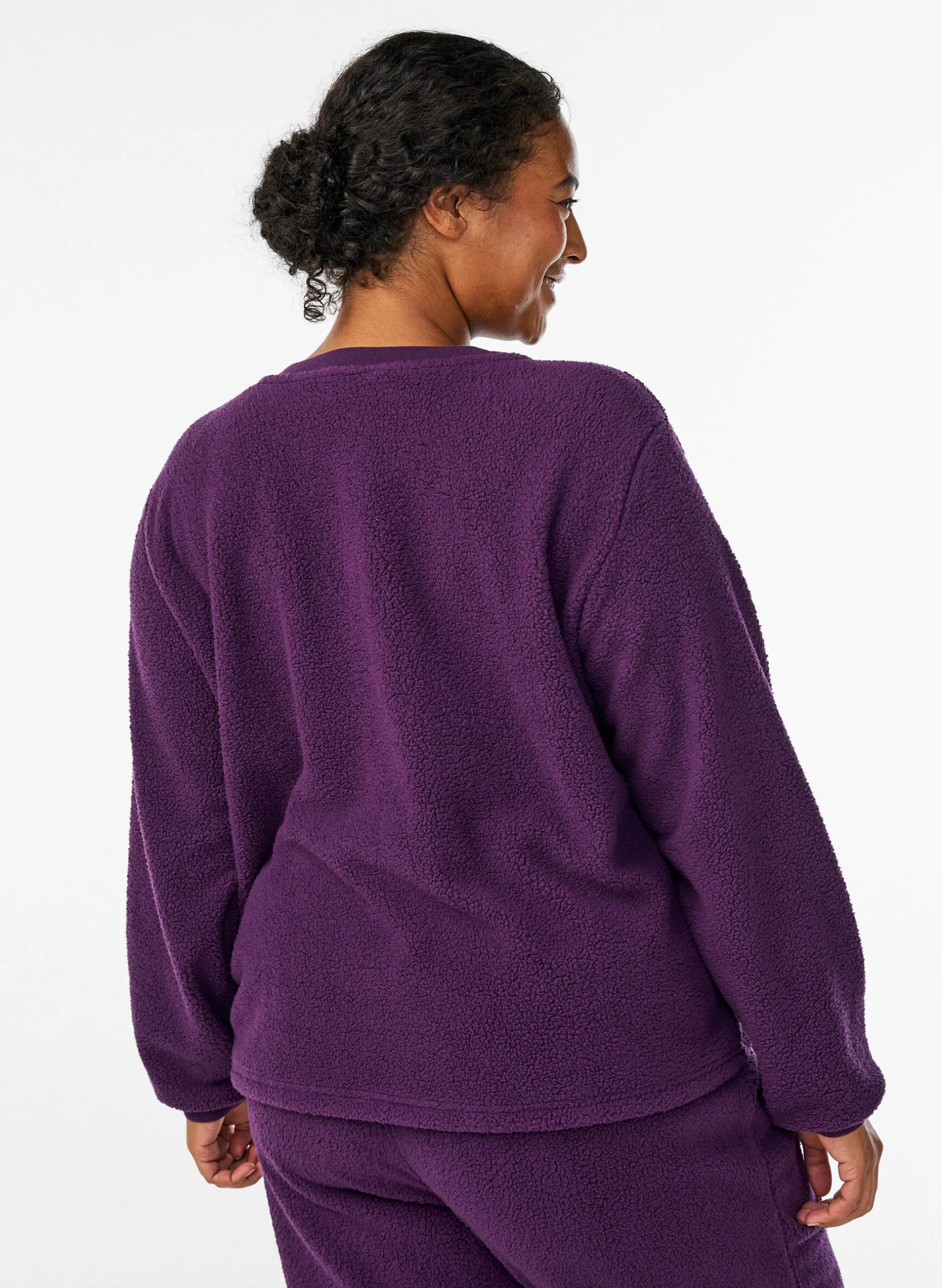 Pullover aus weichem Teddyfleece