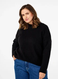 Pullover mit Streifenmuster und langen Ärmeln
