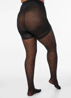 Push-up-Strumpfhose 50 den mit Herzmuster