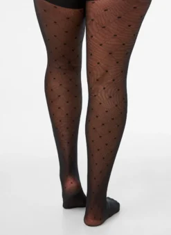 Push-up-Strumpfhose mit Polka-Dot-Muster, 25 den