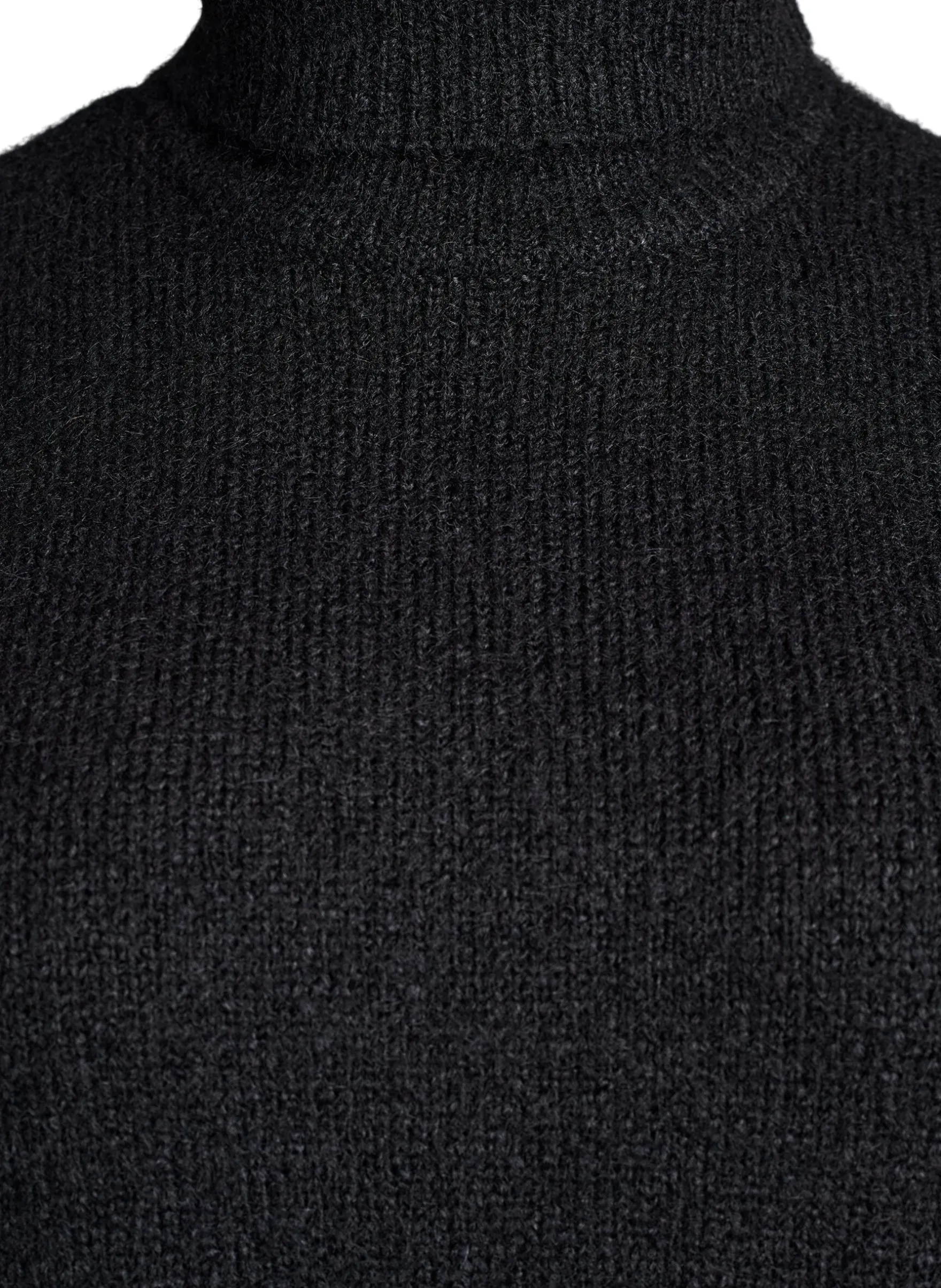 Ärmellose Strickweste mit Rollkragen