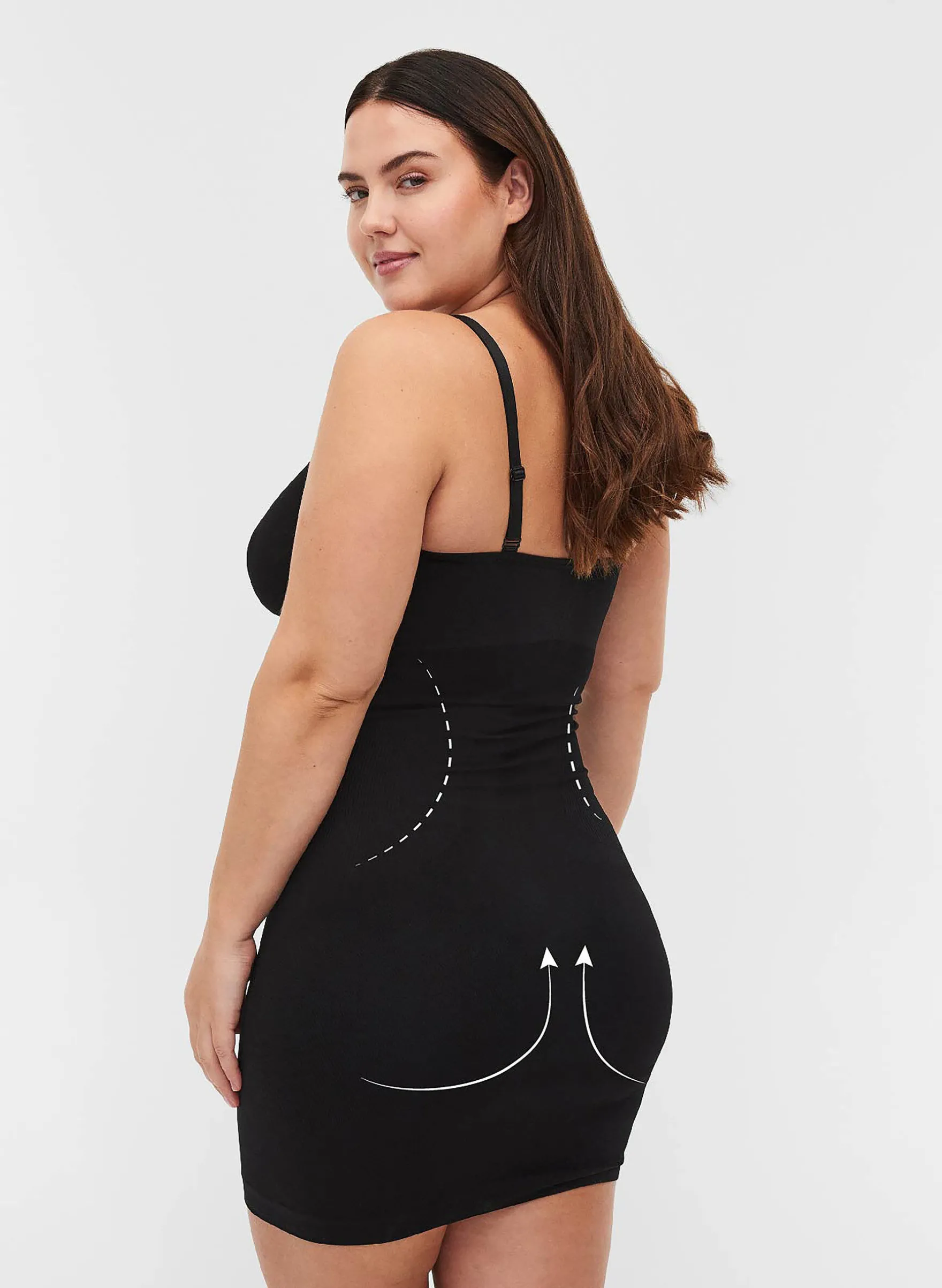 Shapewear Kleid mit breiten Trägern