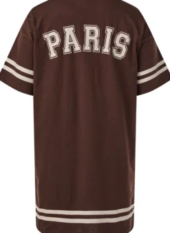 Short t-shirt dress with sporty details