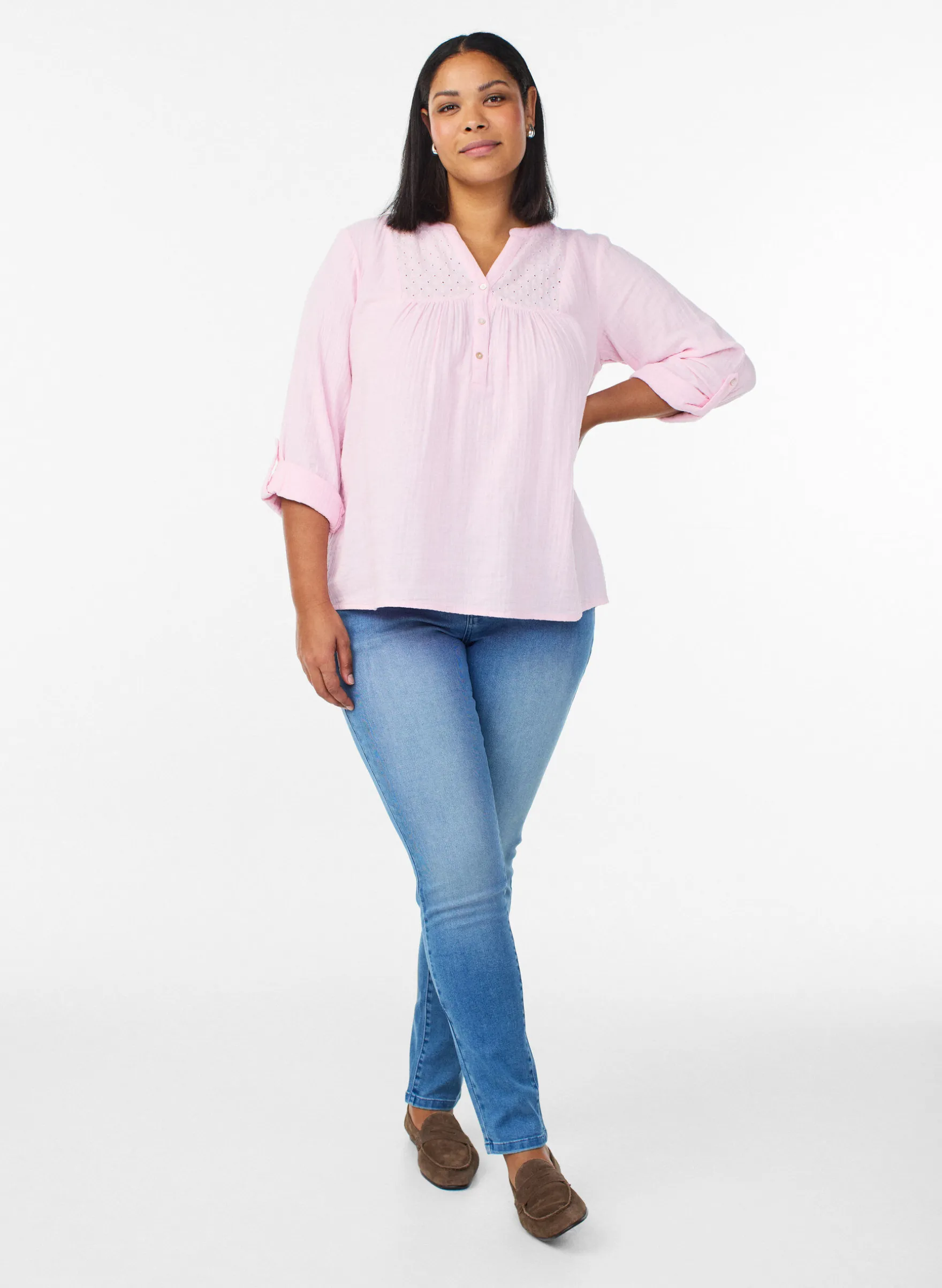 Slim Fit Emily Jeans mit normaler Taillenhöhe
