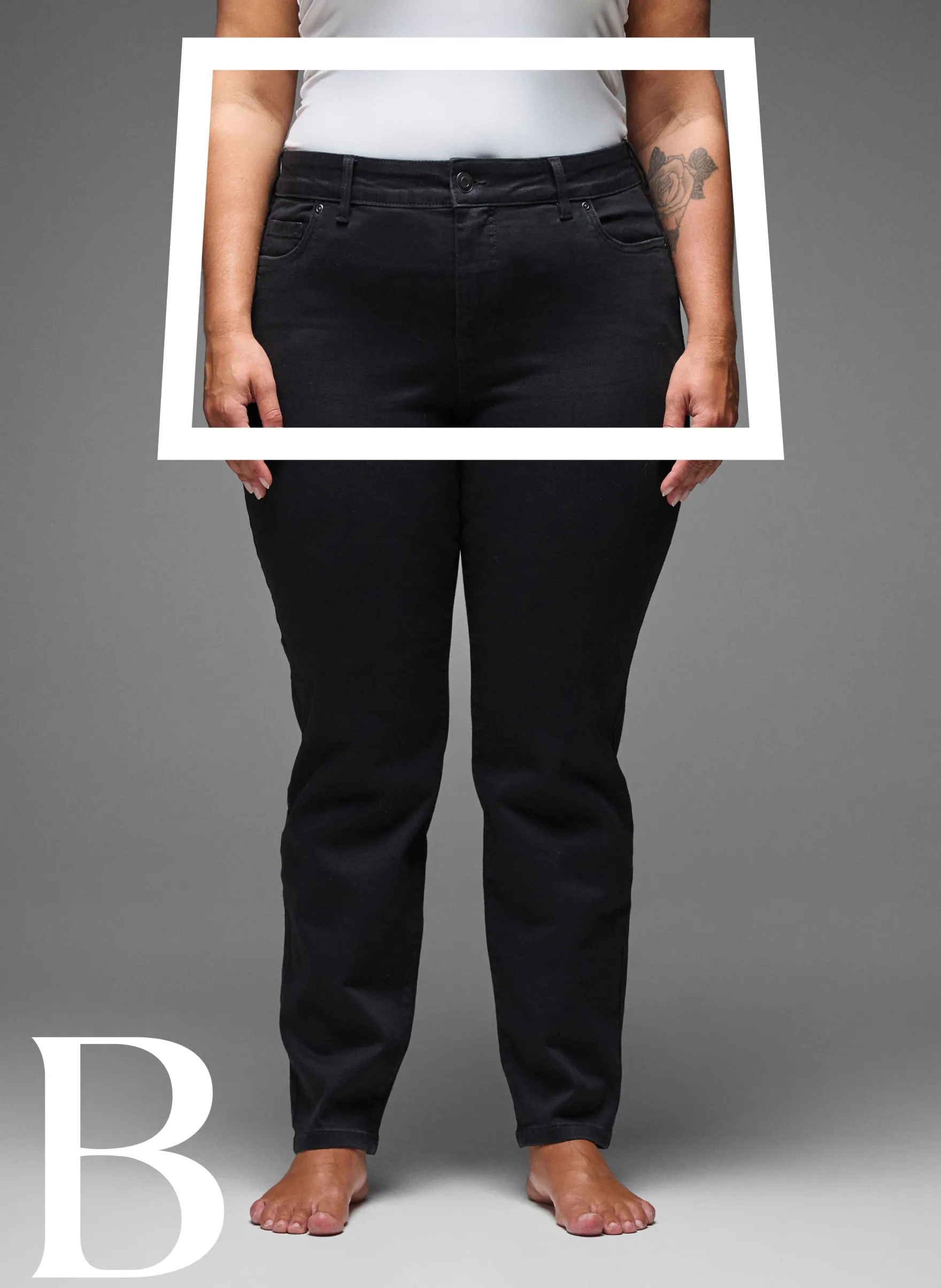 Slim fit Jeans mit normaler Taille