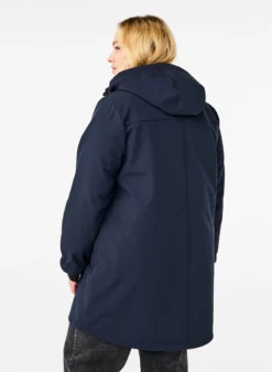 Softshell-Jacke mit abnehmbarer Kapuze