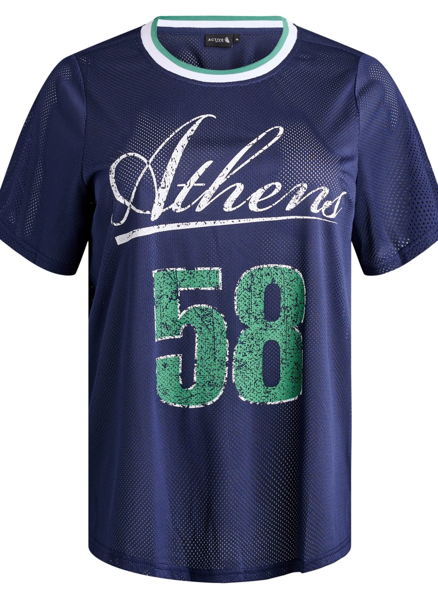 Sportliches T-Shirt aus Mesh mit Frontprint