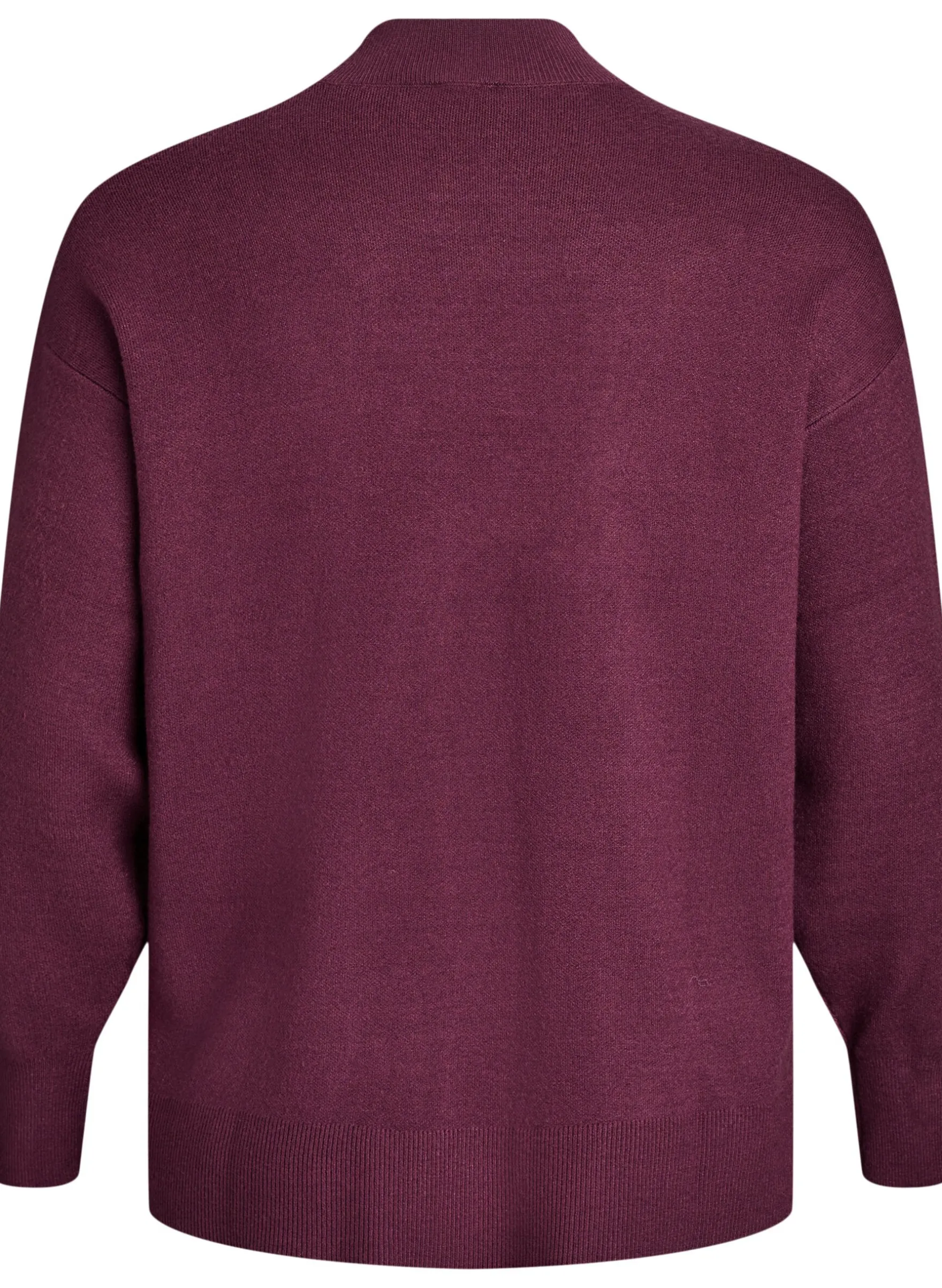 Strickbluse mit hohem Kragen