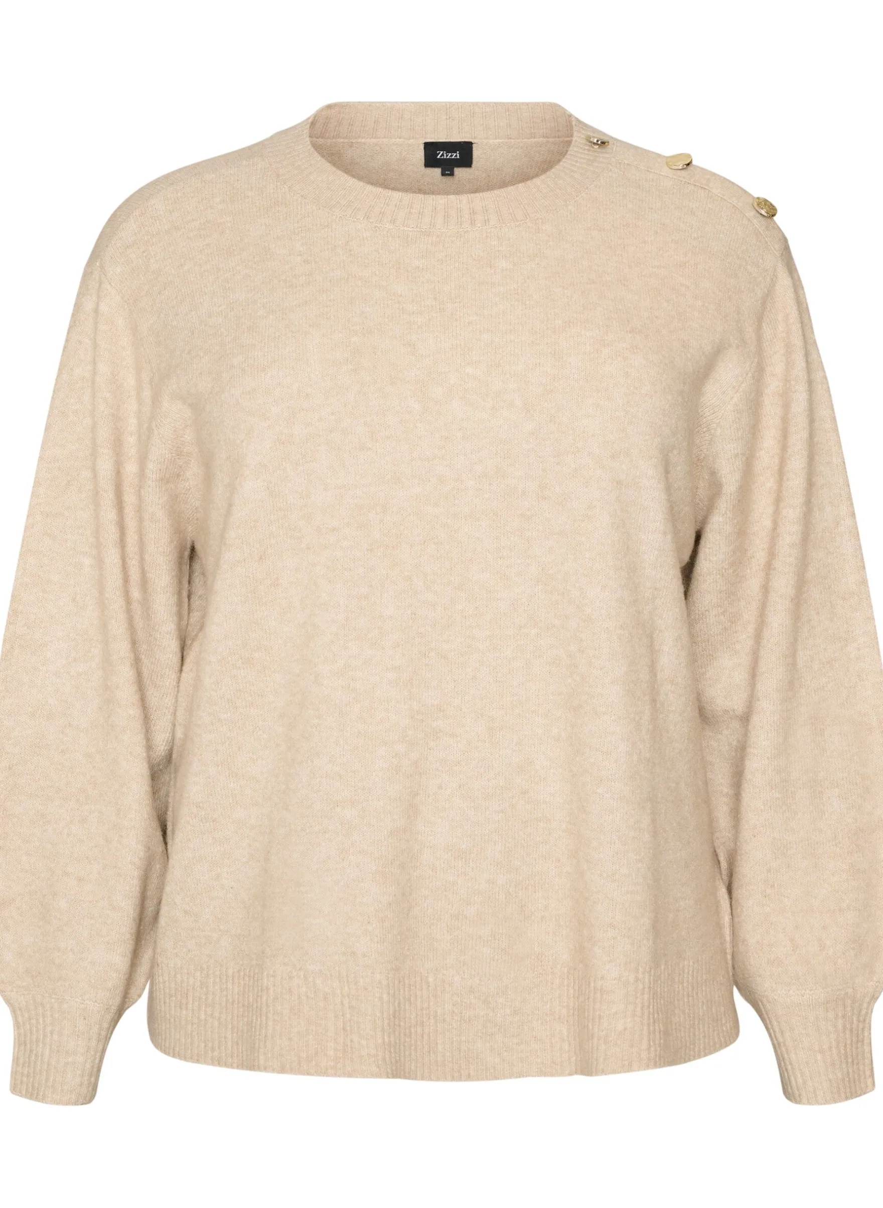 Strickbluse mit Knopfleiste
