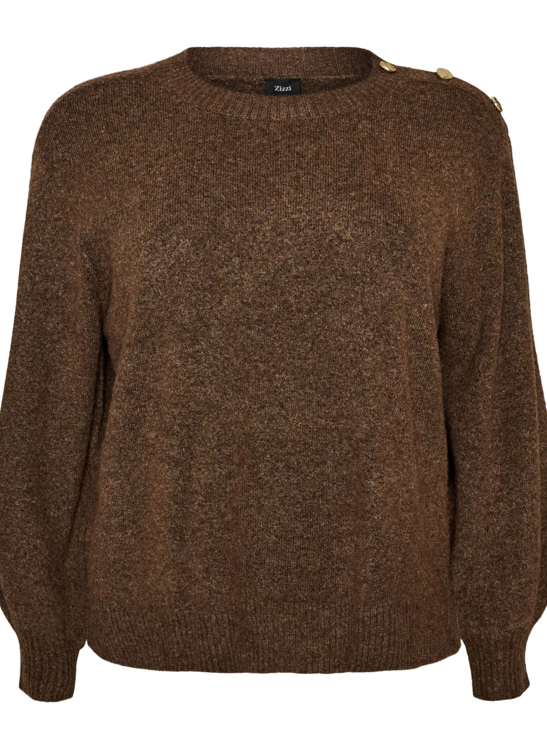 Strickbluse mit Knopfleiste